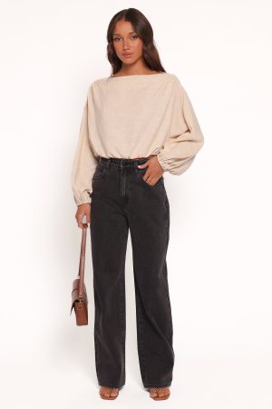 Zara Long Sleeve Top – Stone