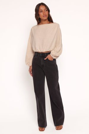 Zara Long Sleeve Top – Stone