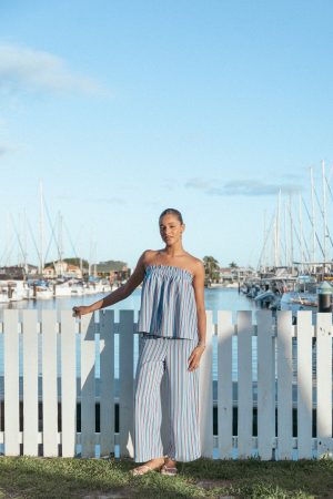 Zemira Pants – Blue Stripe