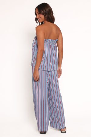 Zemira Pants – Blue Stripe