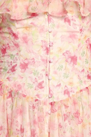 Zenith Midi Dress – Pink