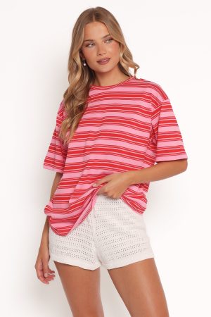 Zestora Tee – Pink Red
