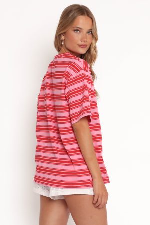 Zestora Tee – Pink Red