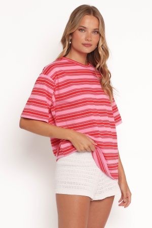 Zestora Tee – Pink Red