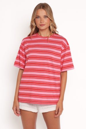 Zestora Tee – Pink Red