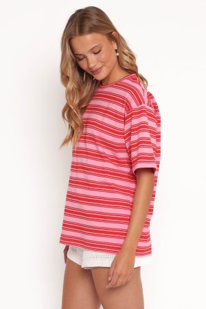 Zestora Tee – Pink Red