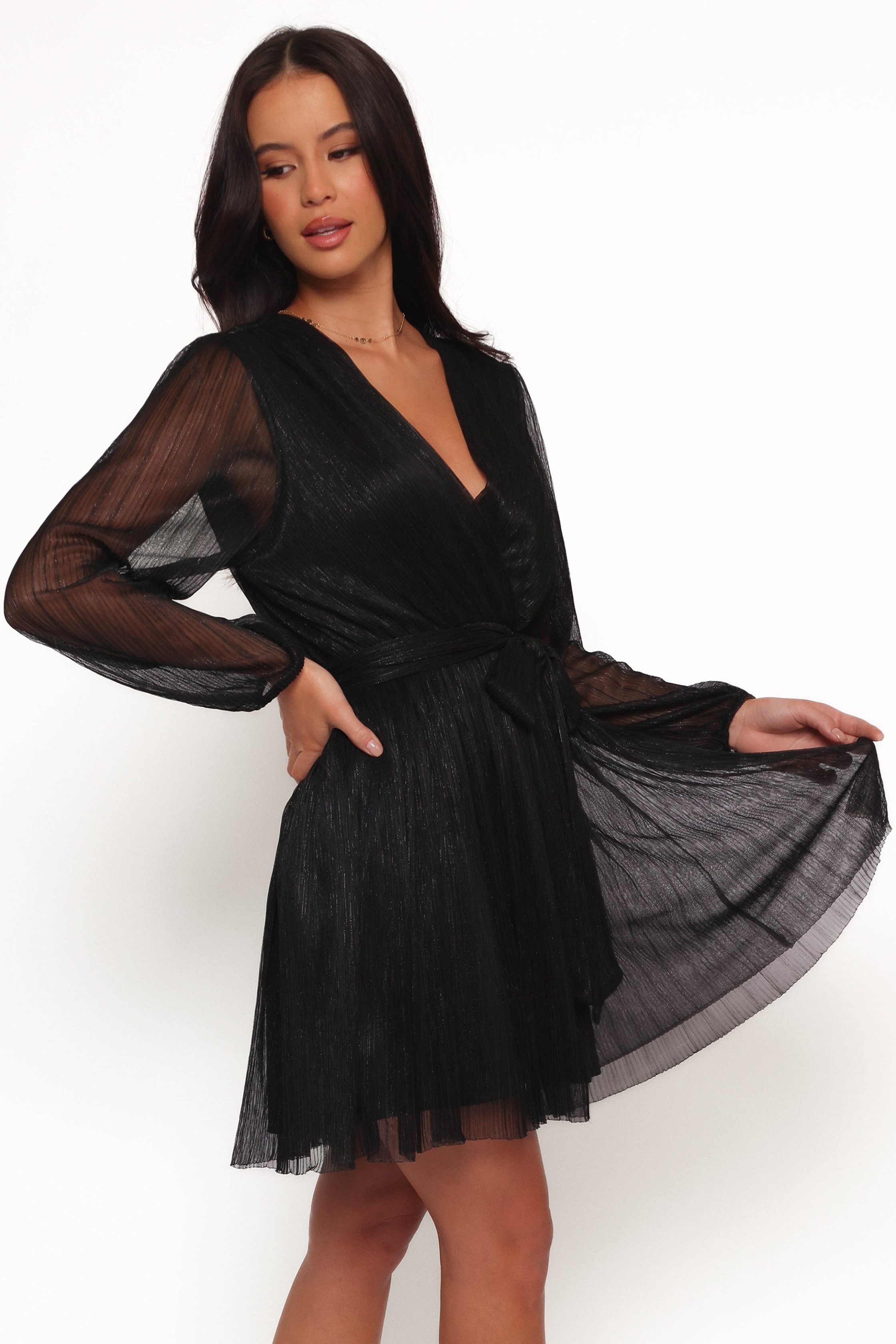 ZharaLongSleeveMiniDress-Black5