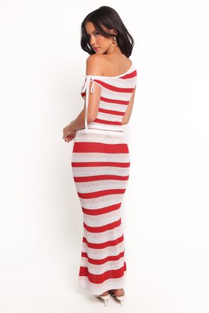 Zyon Midi Skirt – Red Multi