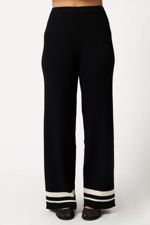 Lowell Pants – Black Off White