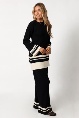 Lowell Pants – Black Off White