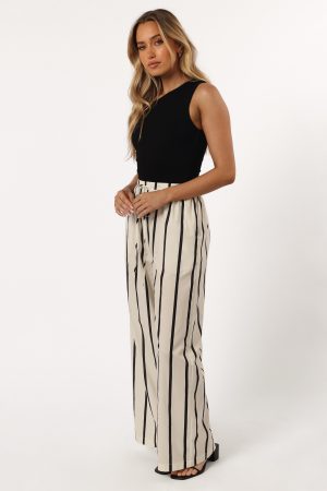 Silvia Pant – Cream Stripe