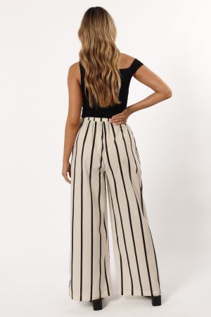 Silvia Pant – Cream Stripe