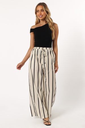 Silvia Pant – Cream Stripe