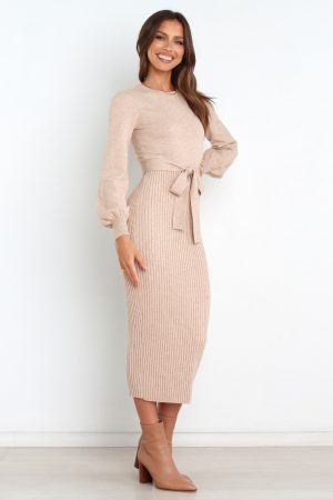 Helena Dress – Beige