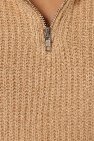 Miranda Knit Sweater – Beige