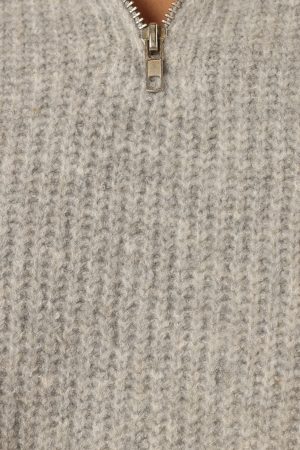 Miranda Knit Sweater – Grey