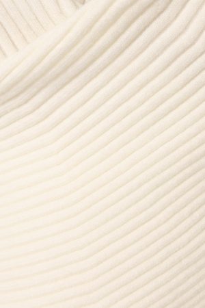 Tuilly Wrap Front Knit Sweater – Cream