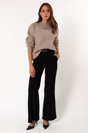 Villa Knit Sweater – Taupe