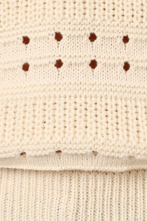 Watton Stripe Knit Sweater – Cream