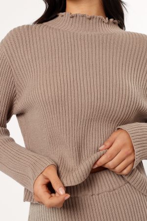 Payton Knitted Set – Taupe
