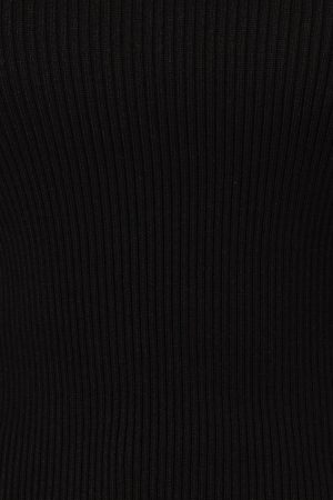 Tammy Ribbed Knit Top – Black