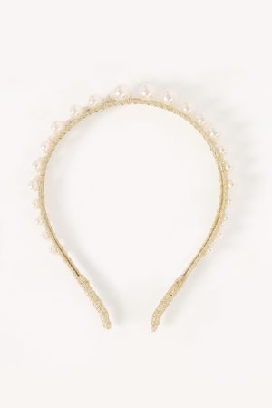 Baylee Headband – Pearl