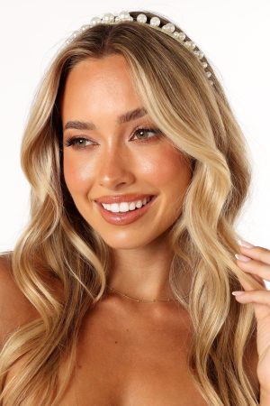 Baylee Headband – Pearl