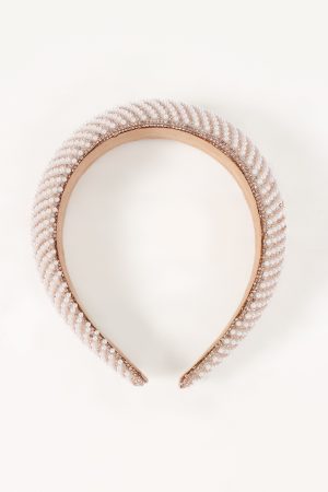 Carey Headband – Pearl