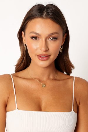 Teagan Double Hoop Earrings – Gold