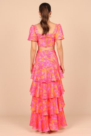 Addison Maxi Skirt – Pink Tropics