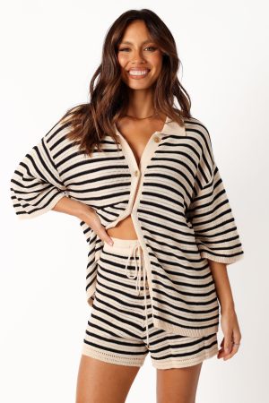 Cherie Knit Short – Sand Black