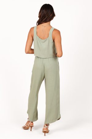 Eleanor High Waisted Pants – Green