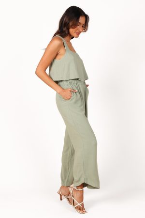 Eleanor High Waisted Pants – Green