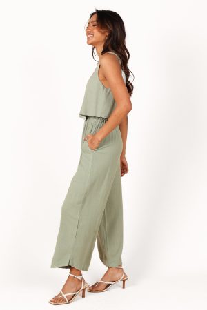 Eleanor High Waisted Pants – Green