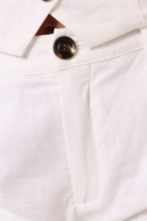 Hale Linen Shorts – White
