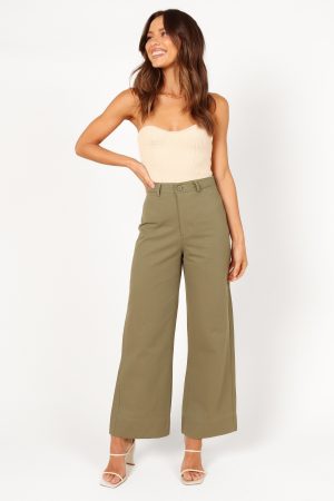 Lawrence Pant – Olive Green