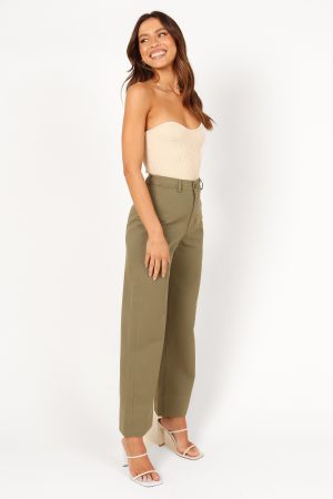 Lawrence Pant – Olive Green