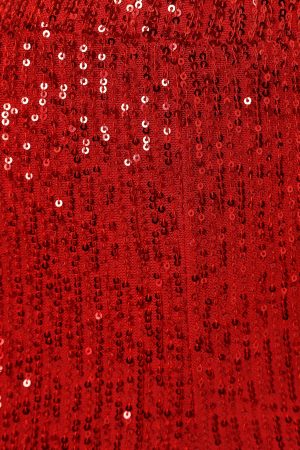 Lilianna Sequin Flare Pant – Red