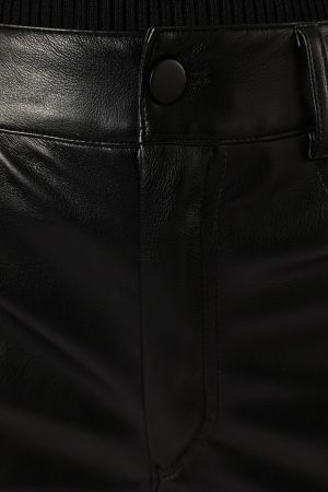 Maverick Vegan Leather Pants – Black