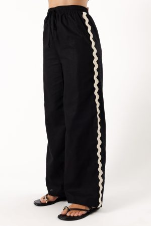 Mollymook Pants – Black Cream