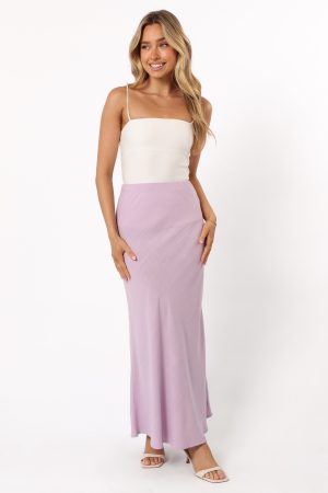 Nelle Midi Skirt – Lilac