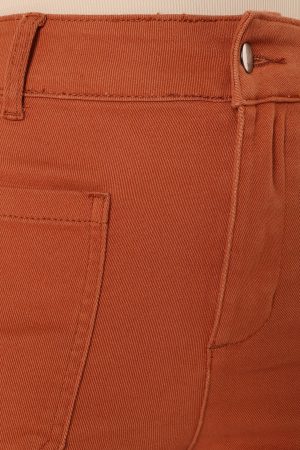 Nico Wide Leg Jean – Tan