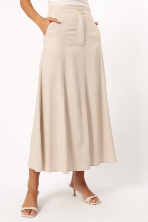 Odetta Maxi Skirt – Oatmeal
