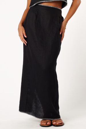 Odette Midi Skirt – Black