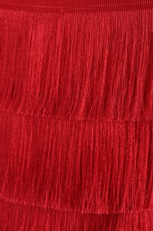 Rara Fringe Skirt – Red