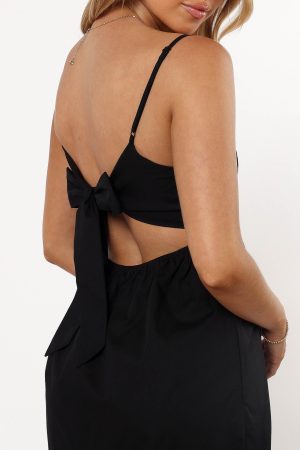 Alena Midi Dress – Black