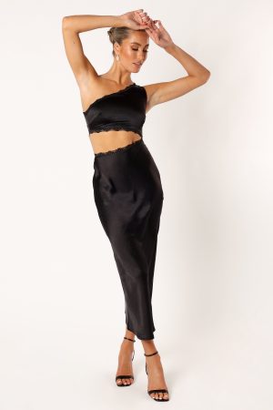 Alta Long Midi Dress – Black