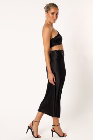 Alta Long Midi Dress – Black