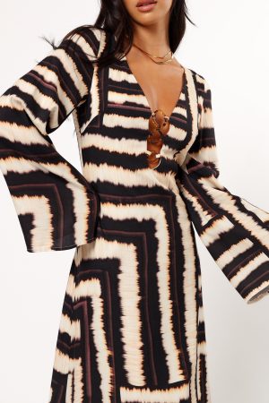 Azure Maxi Dress – Noria Print