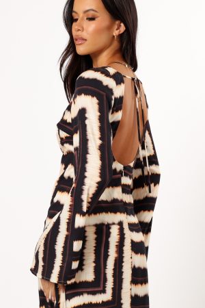 Azure Maxi Dress – Noria Print